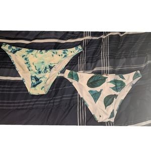 Set of 2 Cupshe Bathing Suit Bottoms Size L